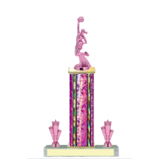 Trophies - #Cheerleading Pink F Style Trophy
